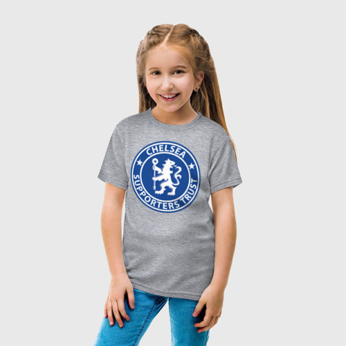 Детская футболка хлопок с принтом Chelsea FC, вид сбоку #3