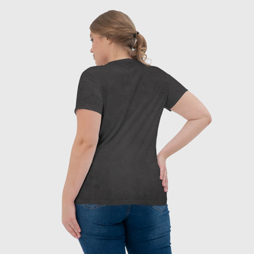 Женская футболка 3D с принтом Алина Кис-кис, вид сзади #2