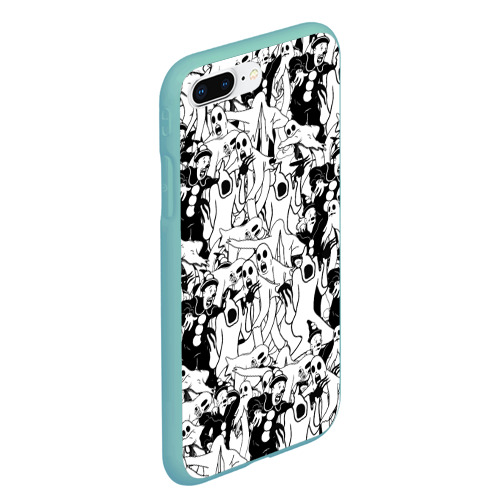 Чехол для iPhone 7Plus/8 Plus матовый с принтом GHOSTEMANE, вид сбоку #3