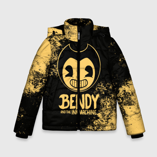 Зимняя куртка для мальчиков 3D с принтом Bendy And The Ink Machine, вид спереди #2