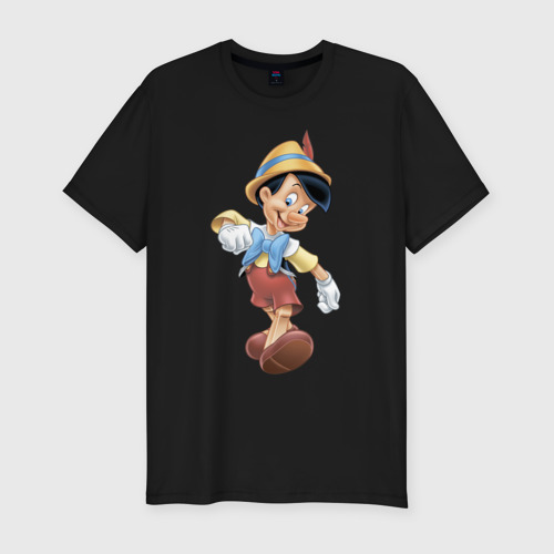 Мужская футболка премиум с принтом Pinocchio, вид спереди #2