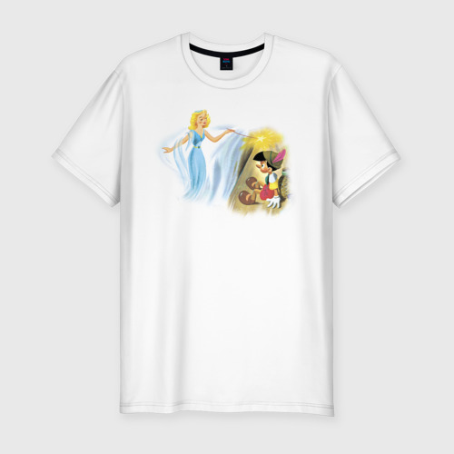 Мужская футболка премиум с принтом Pinocchio, вид спереди #2