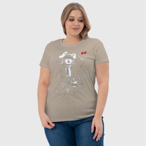 Женская футболка хлопок с принтом AC/DC, фото #4