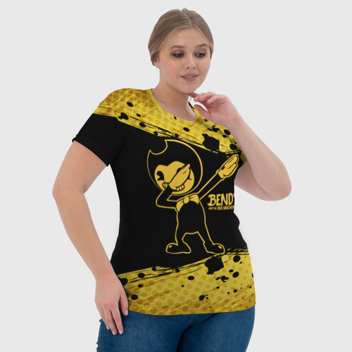 Женская футболка 3D с принтом BENDY AND THE INK MACHINE, фото #4