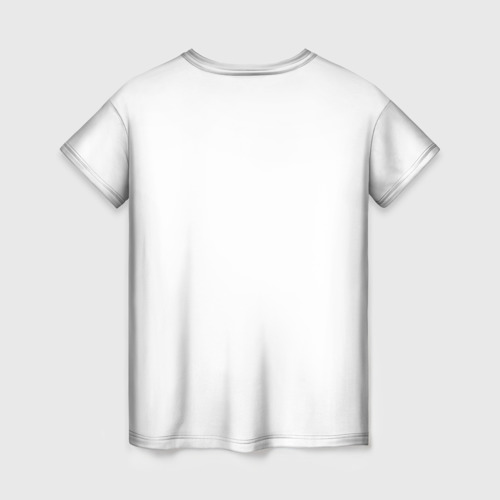 Женская футболка 3D с принтом Котенок в кармане, вид сзади #1