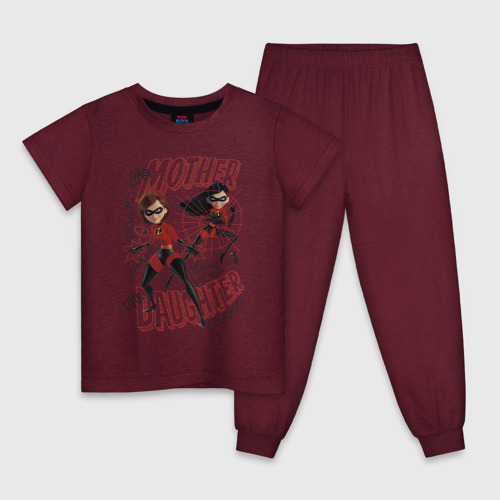 Детская пижама с принтом The Incredibles, вид спереди #2