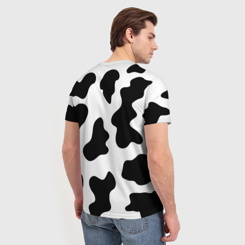Мужская футболка 3D с принтом Му-му, вид сзади #2