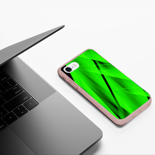 Чехол для iPhone 7/8 матовый с принтом Зеленый неон, фото #5