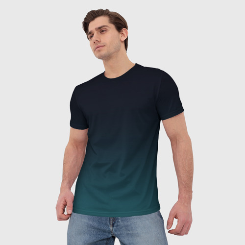 Мужская 3D футболка с принтом GRADIENT, фото на моделе #1