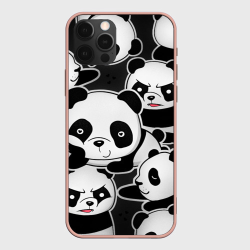 Чехол для iPhone 12 Pro Max с принтом Смешные панды, вид спереди #2