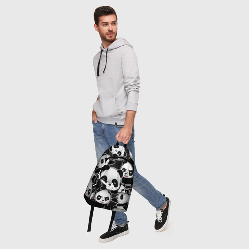 Рюкзак 3D с принтом Смешные панды, фото #5