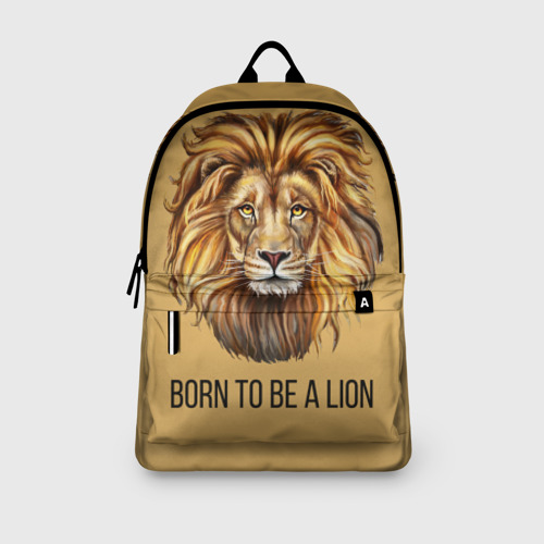 Рюкзак 3D с принтом Рождённый быть львом, вид сбоку #3