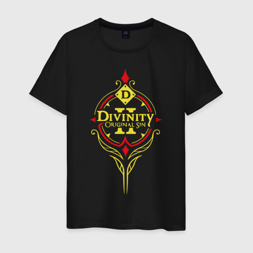 Мужская футболка хлопок с принтом DIVINITY (НА СПИНЕ), вид спереди #2