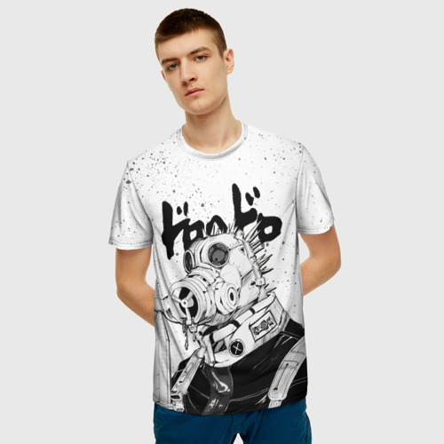 Мужская 3D футболка с принтом Кайман Дорохедоро, фото на моделе #1