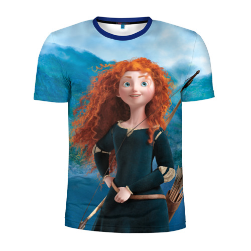 Мужская футболка 3D спортивная с принтом Brave, вид спереди #2