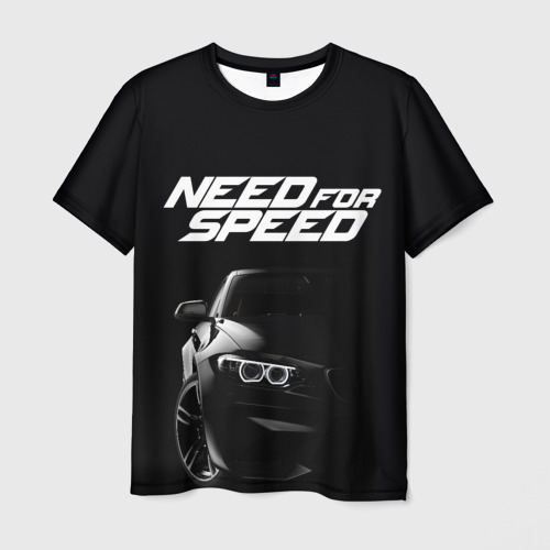 Мужская футболка 3D с принтом NEED FOR SPEED, вид спереди #2
