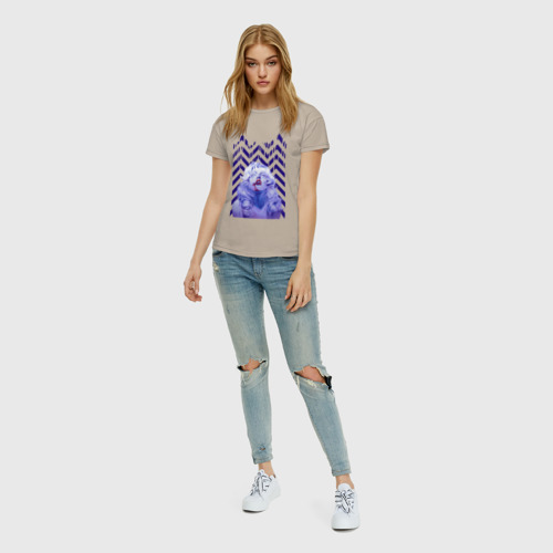 Женская футболка хлопок с принтом Твин пикс, вид сбоку #3
