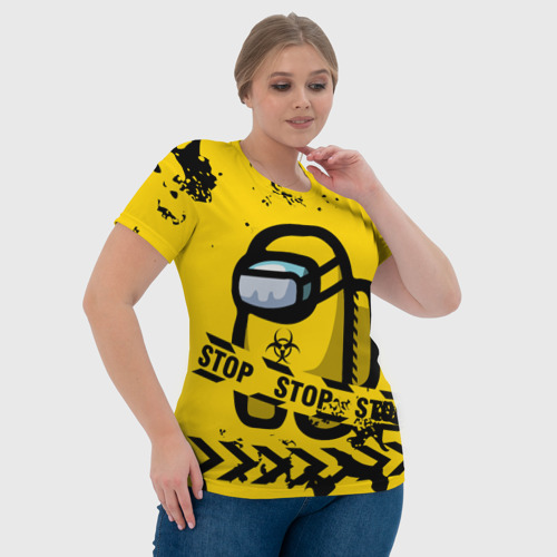 Женская футболка 3D с принтом Among Us - Biohazard, фото #4
