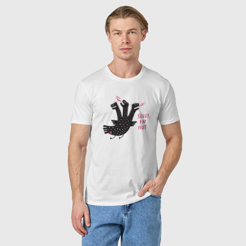 Мужская футболка хлопок с принтом Змей Горыныч, фото на моделе #1