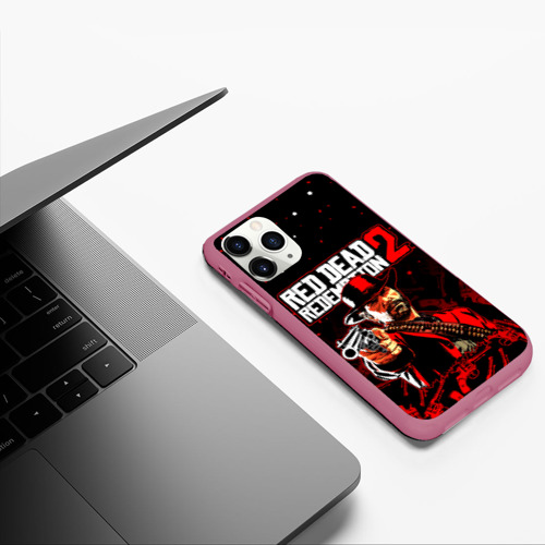 Чехол для iPhone 11 Pro матовый с принтом RED DEAD REDEMPTION 2, фото #5