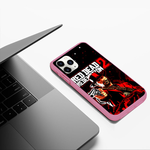 Чехол для iPhone 11 Pro Max матовый с принтом RED DEAD REDEMPTION 2, фото #5