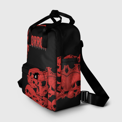 Женский рюкзак 3D с принтом Horror, фото на моделе #1
