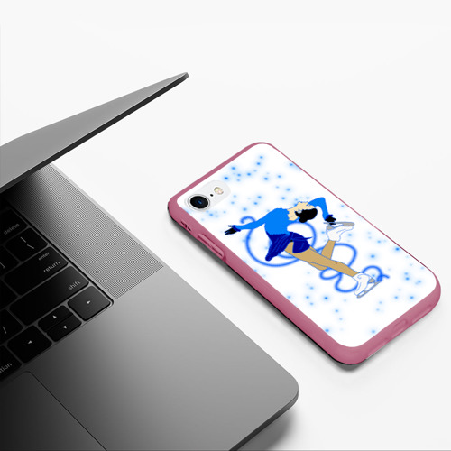 Чехол для iPhone 7/8 матовый с принтом Фигурное катание, фото #5