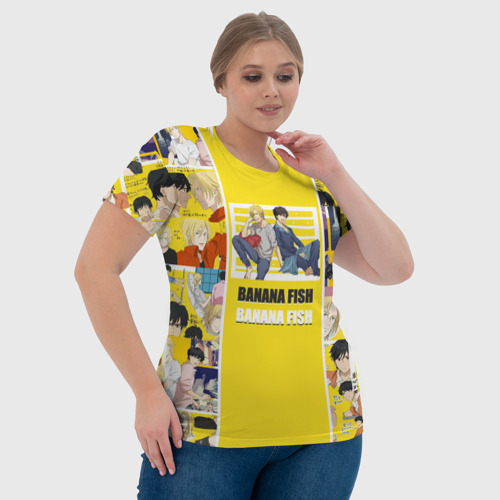 Женская футболка 3D с принтом BANANA FISH, фото #4