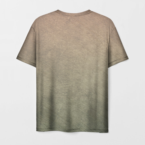 Мужская футболка 3D с принтом Пейзаж, вид сзади #1