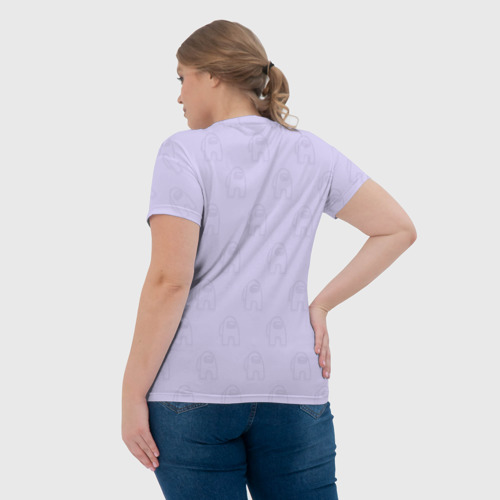 Женская футболка 3D с принтом Among Us, вид сзади #2