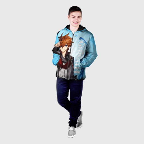 Мужская куртка 3D с принтом GENSHIN IMPACT, ТАРТАЛЬЯ, фото на моделе #1