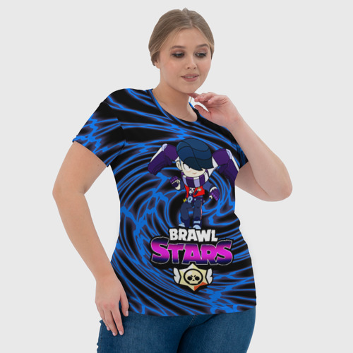 Женская футболка 3D с принтом Brawl Stars/Edgar, фото #4