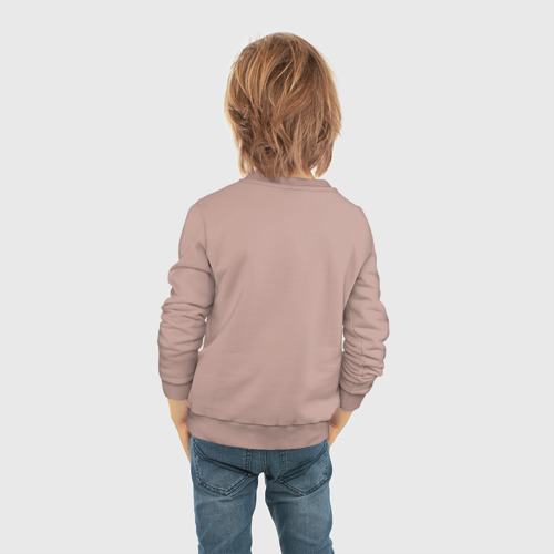 Детский свитшот хлопок с принтом GENSHIN IMPACT, вид сзади #2