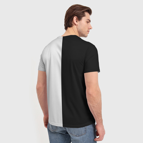 Мужская футболка 3D с принтом SAMURAI, вид сзади #2