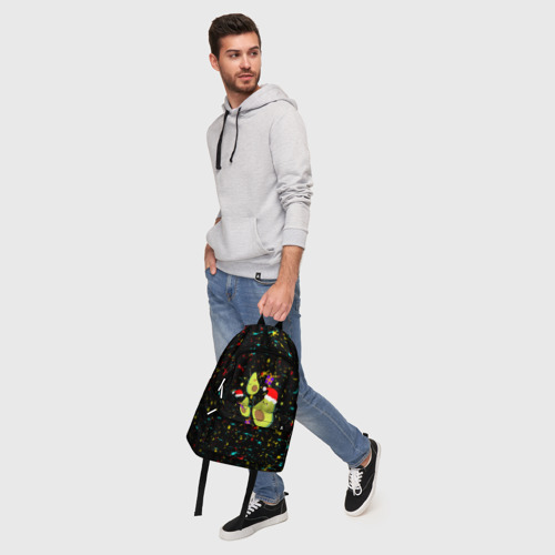 Рюкзак 3D с принтом Авокадо, фото #5
