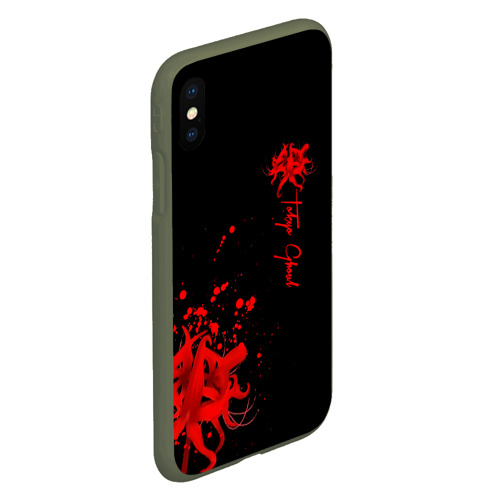 Чехол для iPhone XS Max матовый с принтом Tokyo Ghoul, вид сбоку #3