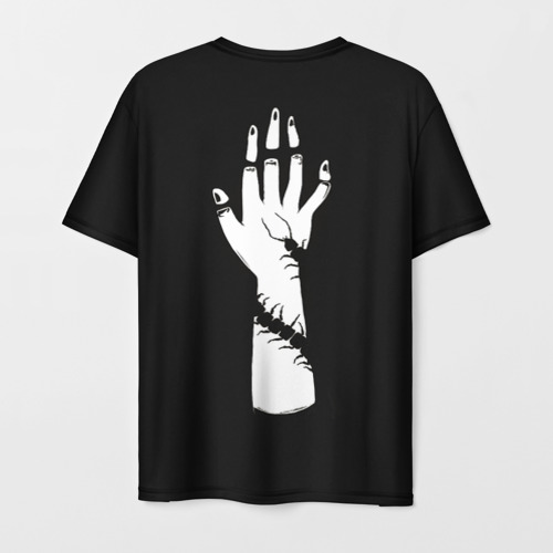 Мужская футболка 3D с принтом Ken and scolopendra, вид сзади #1