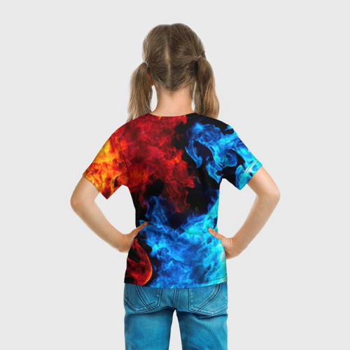 Детская 3D футболка с принтом Brawl Stars Эдгар, вид сзади #2