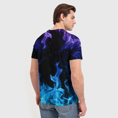 Мужская футболка 3D с принтом BRAWL STARS EDGAR, вид сзади #2