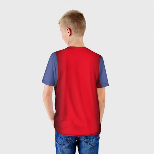 Детская 3D футболка с принтом Edgar - Brawl Stars, вид сзади #2