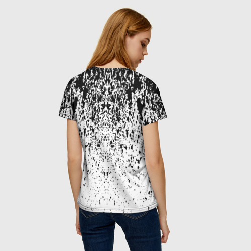 Женская футболка 3D с принтом АКАДЕМИЯ АМБРЕЛЛА, вид сзади #2