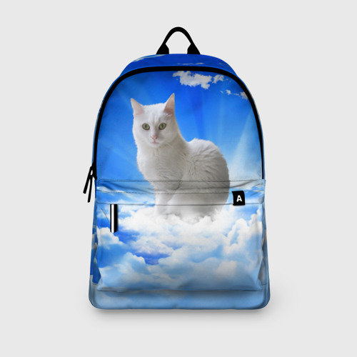 Рюкзак 3D с принтом Кот в облаках, вид сбоку #3