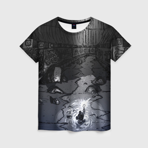 Женская футболка 3D с принтом Lovecraft / Лавкрафт, вид спереди #2