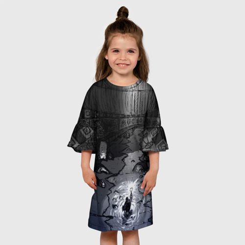 Детское платье 3D с принтом Lovecraft / Лавкрафт, вид сбоку #3