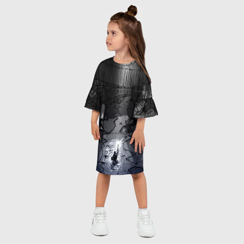 Детское платье 3D с принтом Lovecraft / Лавкрафт, фото на моделе #1