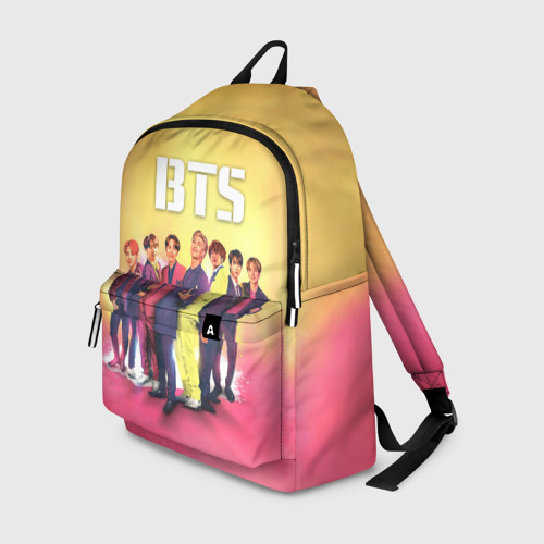 Рюкзак 3D с принтом BTS, вид спереди #2
