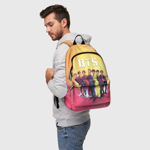 Рюкзак 3D с принтом BTS, фото на моделе #1