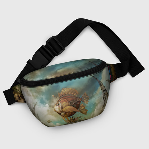 Поясная сумка 3D с принтом Рыба-дирижабль, фото #5