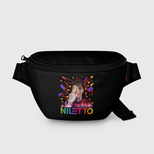 Поясная сумка 3D с принтом Niletto, вид спереди #2