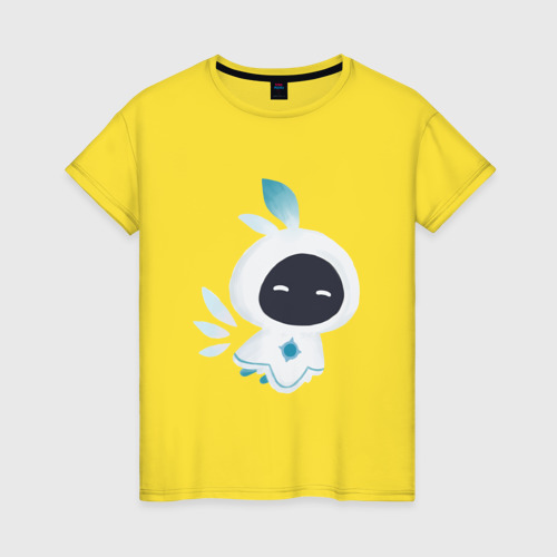Женская футболка хлопок с принтом Милый дух ветра, вид спереди #2